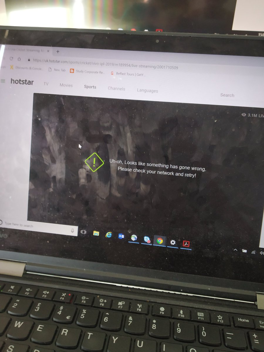 swatisood29's tweet photo. @hotstartweets @hotstar_helps @hotstarUK I have been trying to load the #MIvDC match for last 30 minutes from the UK. I am on 100 Mbps and still can't get the match to play. Please resolve. https://t.co/fCQayIYyp5