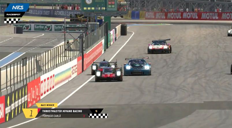 24H_ESPORTS's tweet photo. Here are your race winners and P1 champions: @MivanoRacing!
Congratulations! The team dominated the P1 class this season.
#irneo #nes5 #racespot24 https://t.co/ntcYcbUVDW