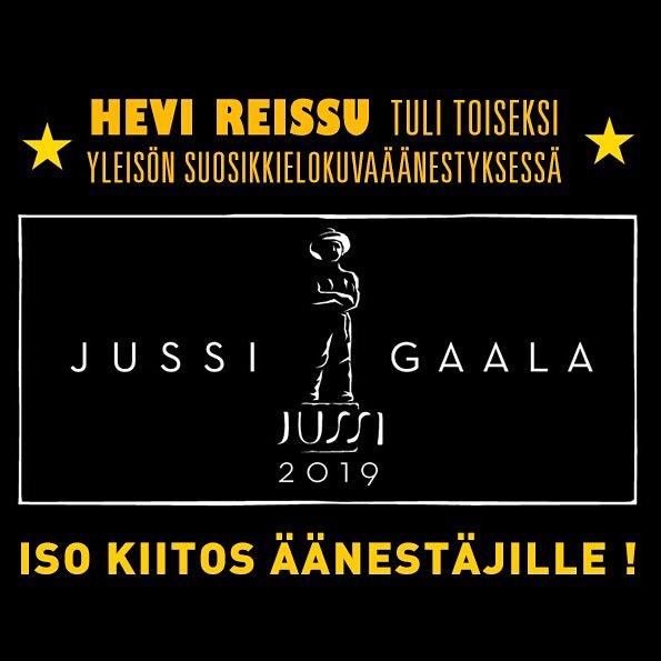 hevireissu's tweet photo. Suuri kiitos kaikille Hevi reissua äänestäneille! #jussigaala #hevireissu #veljenivartija https://t.co/fkauQzs8kt