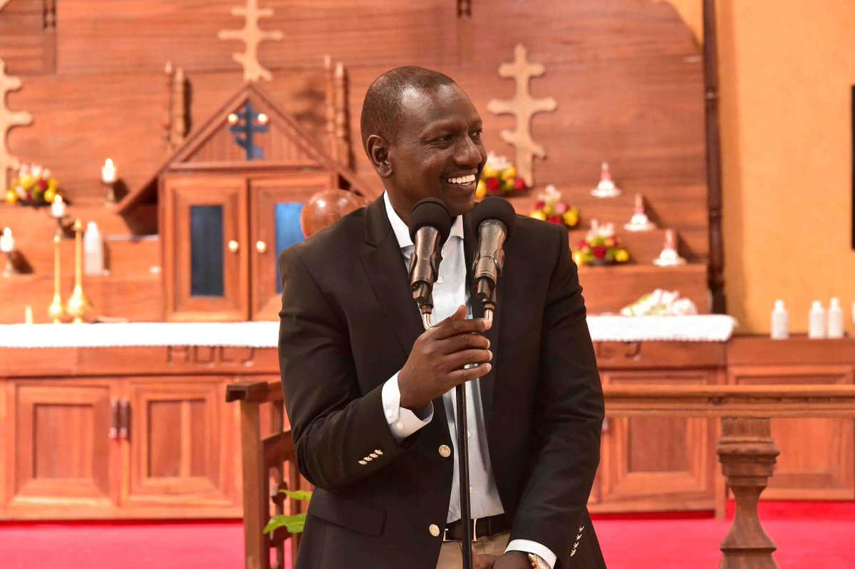 Image result for ruto in church podium