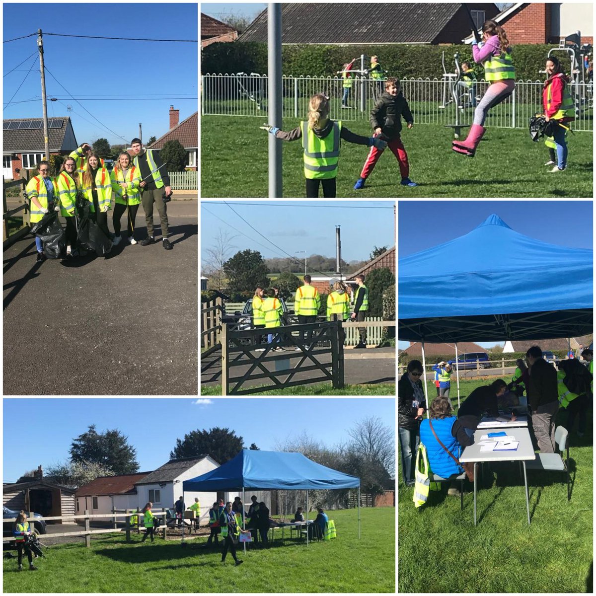 St_Ash_PC's tweet photo. Brilliant turnout at our annual litter pick today and marvellous weather! Thanks to all for coming 😁 #greatbritishspringclean #LitterHeroes #community #villagelife https://t.co/s5CIpfkI1q