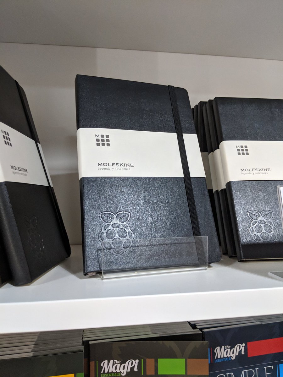 SamanthaSnyder's tweet photo. A @Raspberry_Pi @moleskine notebook! https://t.co/9yf9zphDO9