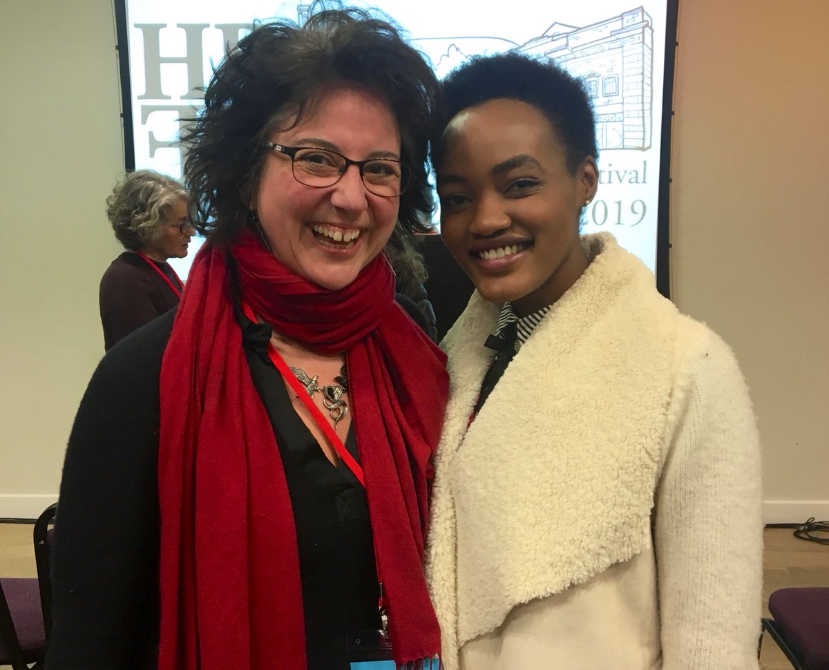 FilmBathUK's tweet photo. Did you come and watch the wonderful @rafikimovie at #FBF2018 ? Well today @hollytarq got to meet the star (and director/writer) @sheila_munyiva @hbfilmfestival https://t.co/m9OQQaoqZv
