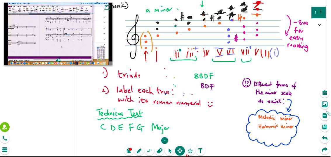 RichGlascodine's tweet photo. @BitPaper screenshare working nicely during a Bach Analysis #MusicTheory Online session. Job 1) Analyse the chords, 2) Add Roman numeral notation 3) Add the #FiguredBass. Boom π₯ #OnlineTuition #Tutoring #ProTutor #Music #Bach #MusicAnalysis https://t.co/CqIpjtkzb3