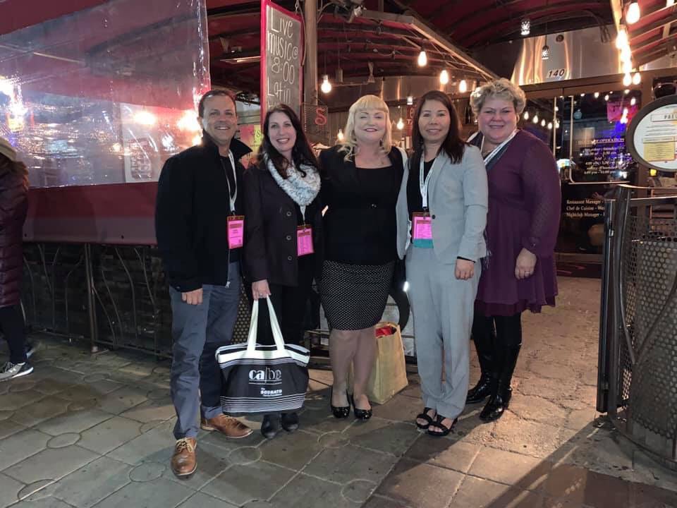 DrRenaeBryant's tweet photo. Great to have dinner with Genise Battaglia, Gabriel Rodriguez, Shannon Villanueva and Deb Pham! Excellent food and company at Sevilla! Always great to break bread together. #CABE19 Once family, always family... https://t.co/hQY3HLmDHc