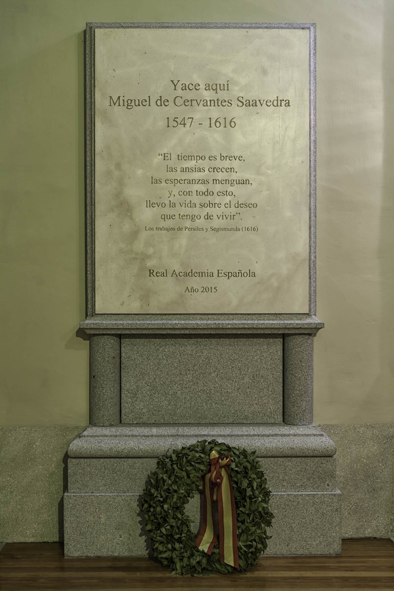 WriterGrave's tweet photo. Miguel de Cervantes grave in Convento de los Trinitarios, Madrid, Spain https://t.co/8ZyyrGrADA