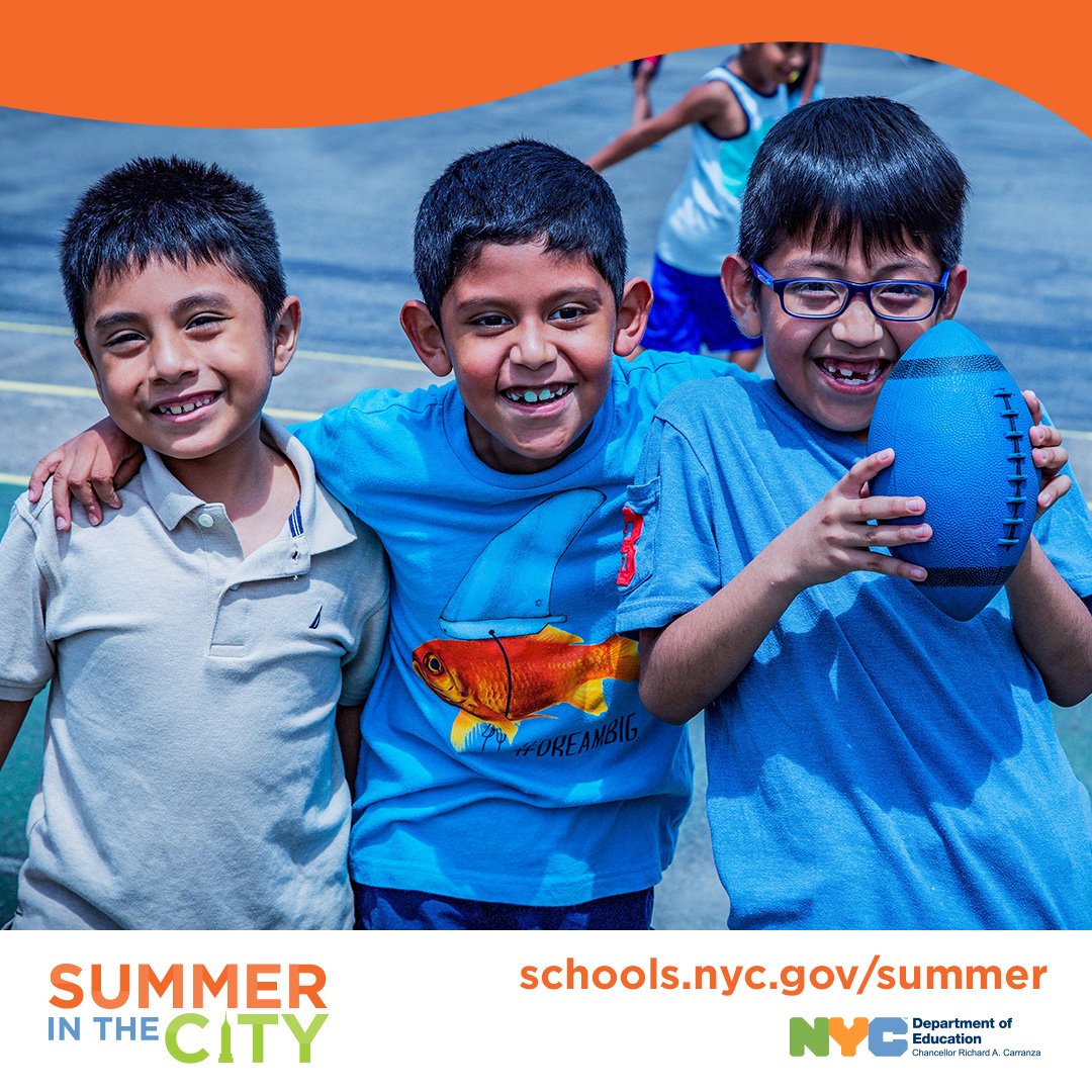 NYCSchools's tweet photo. #SummerInTheCity is now accepting applications! 🌞 Learn more about the Summer Academy programs, including student eligibility and how to apply: https://t.co/h2SNafXUYv https://t.co/kNhocR5CnU