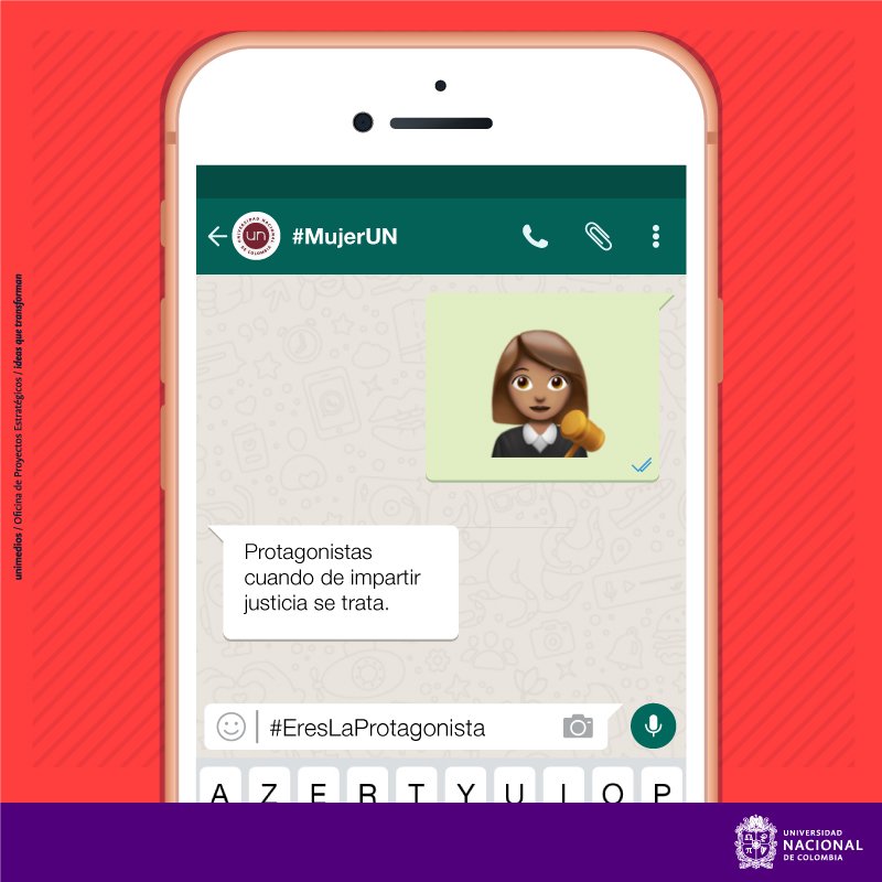 UNALOficial's tweet photo. #EresLaProtagonista cuando de impartir justicia se trata #MujerUN 👩👱♀️👩🦰👩🦱 https://t.co/YSJHTBxkig