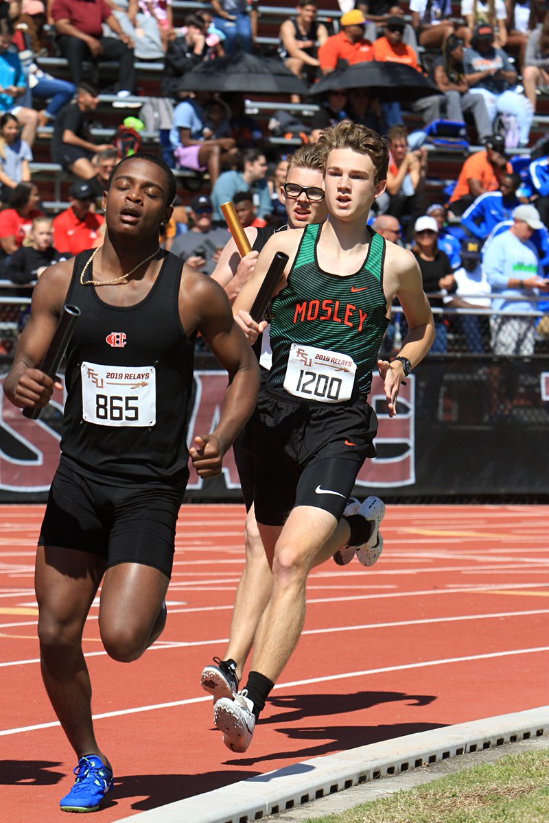 MosleyTrack's tweet photo. Mosley's 4 x 800 meter squad score big with a new school record at #FSURelays dropping 7 seconds off the old record. Congrats to @MarkyMark7688 , @Mark_Clemons16 , & Ivan on new PB 800 meter times! ๐ฌ #FinFast https://t.co/mfc3gVWabw