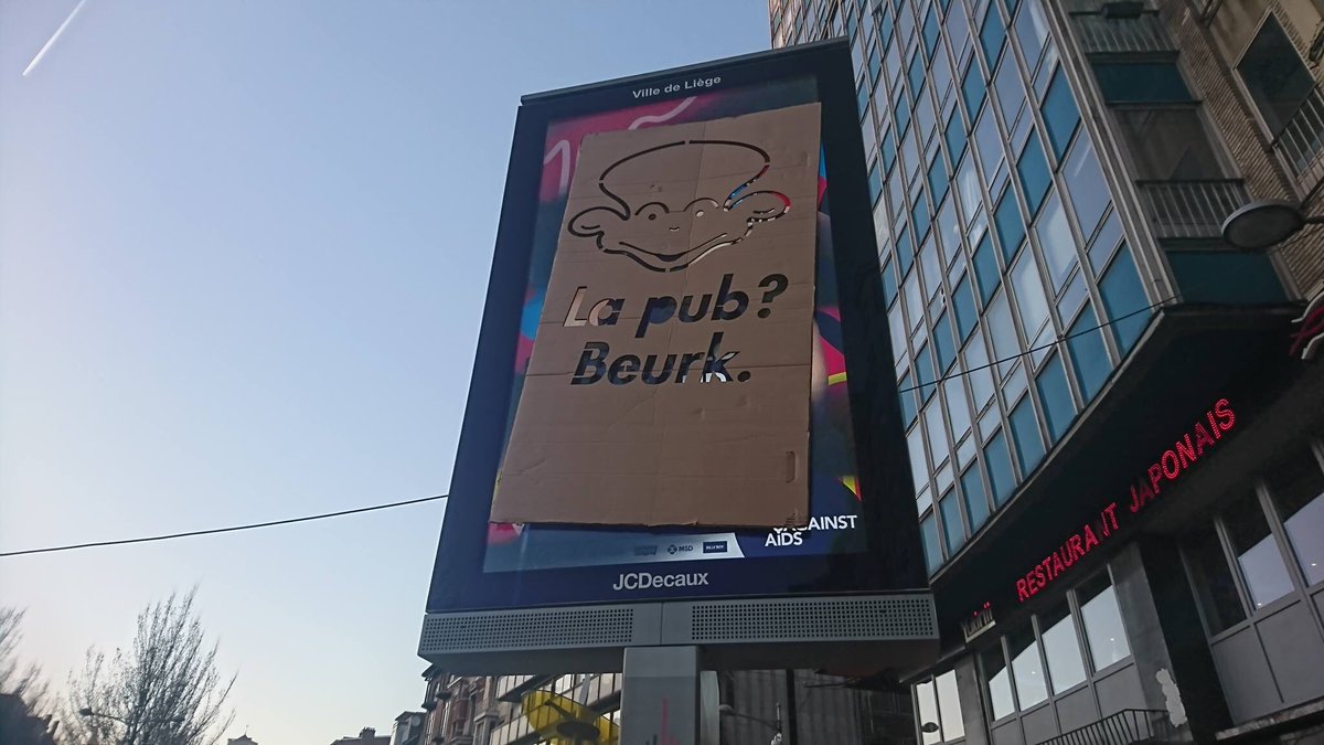Liège sans pub tweet media