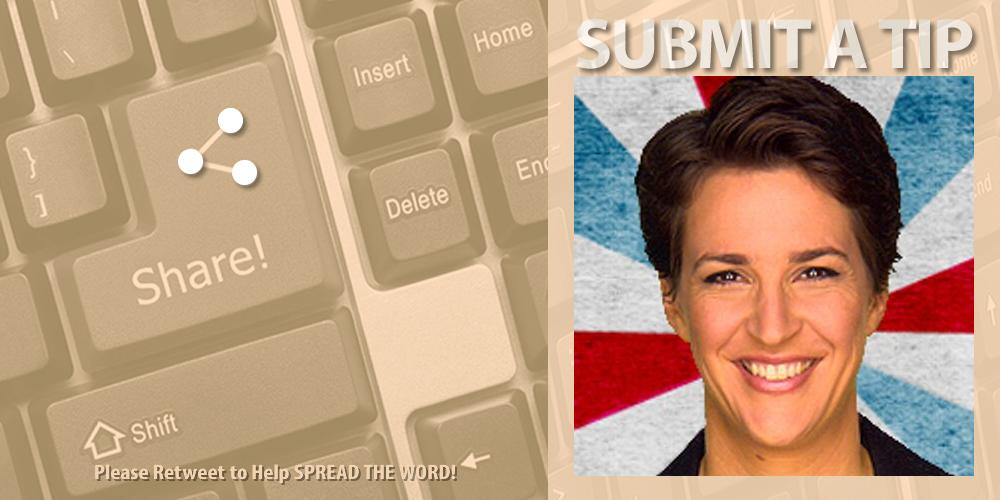 Rachel Maddow is host of the Emmy Award-winning “The Rachel Maddow Show” on MSNBC. SEND IT TO RACHEL! The Rachel Maddow Show  @Maddow  @MaddowBlog  @SteveBenen  @CoryGn  @Oleta  @TriciaMcKinney  @WillAtWork  @MSNBC  http://www.msnbc.com/rachel-maddow-show/send-it-rachel