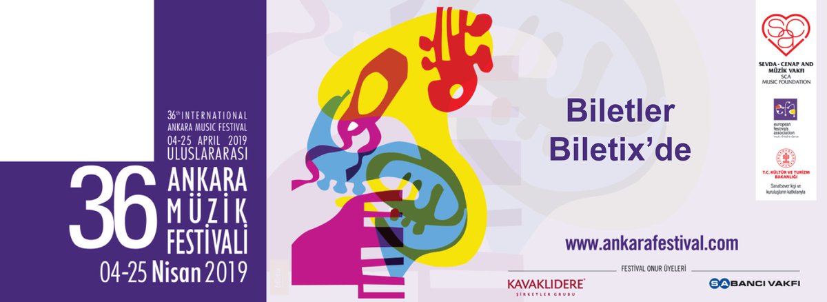 ajanda_ankara's tweet photo. #AnkaraMüzikFestivali 4-25 Nisan 2019 tarihleri arasında Almanya, Brezilya, Fransa, İspanya, İtalya ve Ukrayna’dan #klasikmüzik, #dans ve #caz alanlarında farklı sanatçılara ev sahipliği yapacak. Festival programına aşağıda erişebilirsiniz. @AnkaraMusic @SabanciVakfi #Ankara https://t.co/kysxH4GjHl