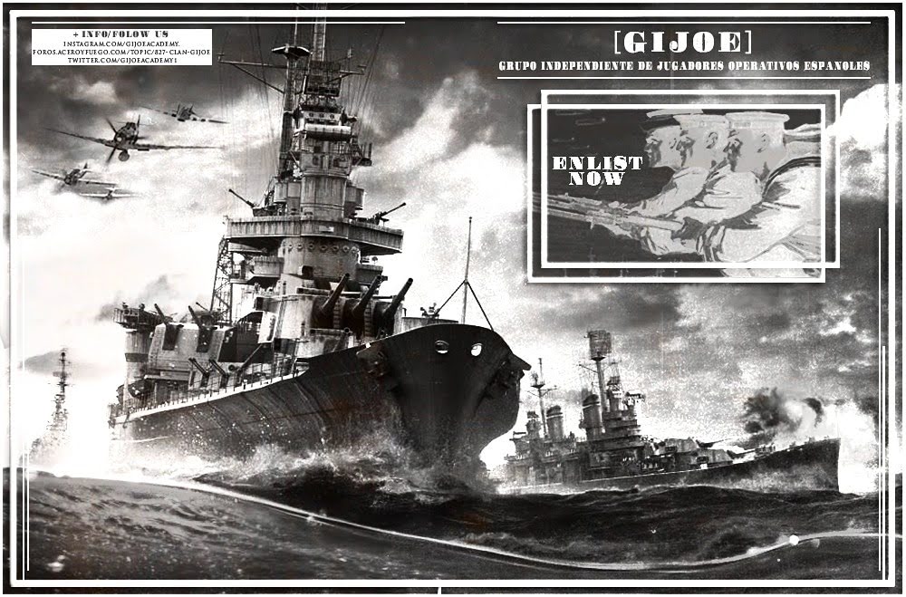 clanGijoe's tweet photo. cartel de reclutamiento del clan G.I.JOE nick. bienvenido73  server. EU @worldofwarchips #worldofwarships #clan #superarse #amigos #wargaming #chips #boat #cartel #alistarse https://t.co/TKv4m95cRT