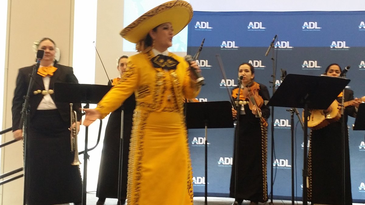 AmericanPWealth's tweet photo. All female #mariachi band getting the party started at @ADL_NewEngland 12th annual #BostonSeder #NationOfImmigrants @ADL https://t.co/E233316frg