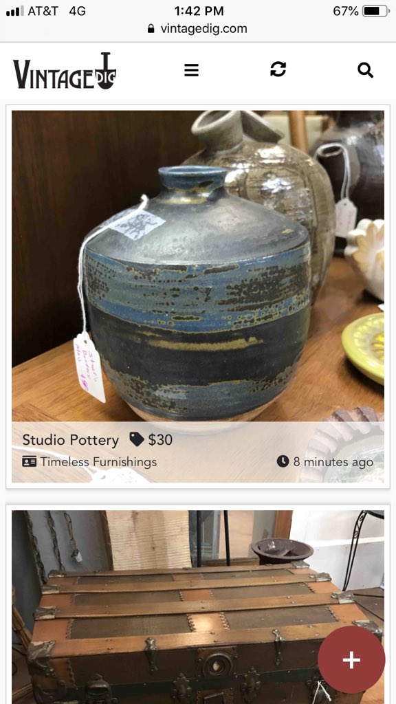 vintagedigapp's tweet photo. #Midcentury Studio Pottery $30
Visit https://t.co/aOzj9F5HXy 👈🏼👈🏼👈🏼
To check out this amazing piece and more. #studiopottery #midcenturymodern https://t.co/YHHGYzP9wi