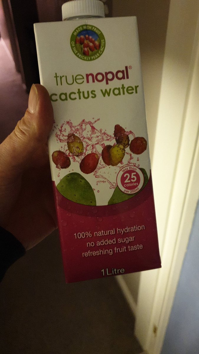 I got cactus water in an event goodie bag this weekend? #Thatsafirst