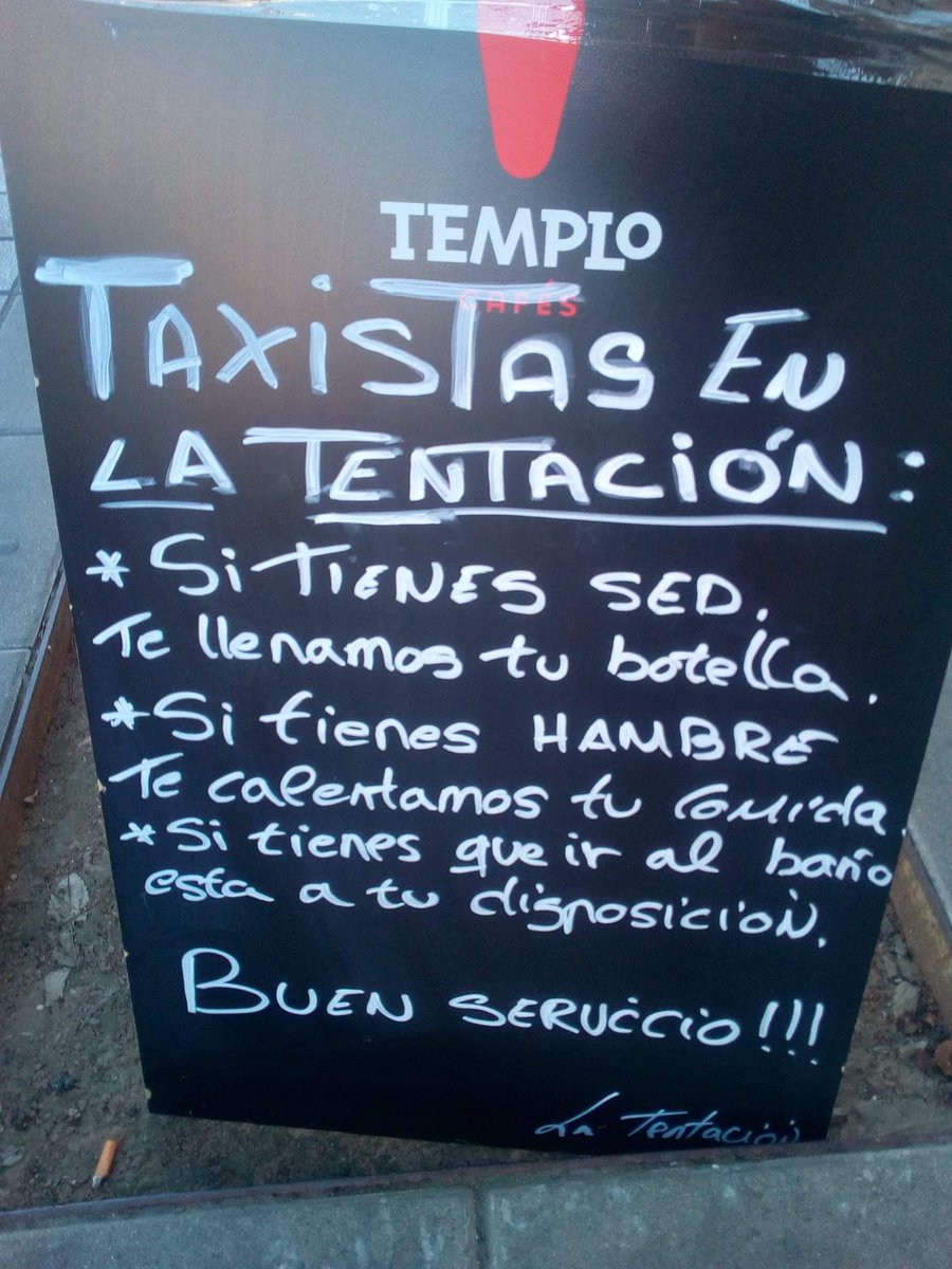 PidetaxiCordoba's tweet photo. Gracias al Bar-Rte. La Tentación del Buen Comer (ctra. Trassierra, 57 esquina c/ Fco Azorín Izquierdo -parada #taxis) por su cercanía.
Estamos seguros que usuarios de la barriada, clientes y profesionales del taxi saldrán beneficiados de esta nueva parada.
#NoNosOlvidamosDeNadie https://t.co/0jmfPgCkX7