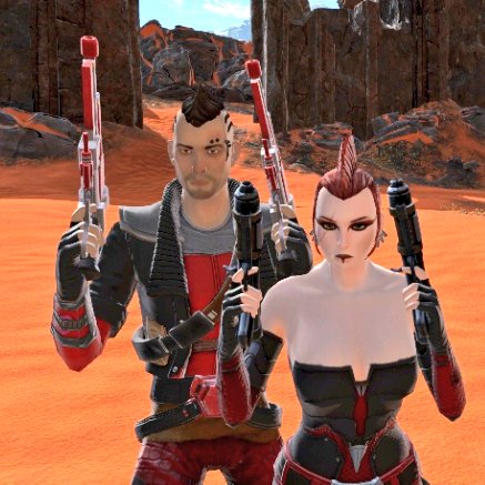 KelliehWildcat's tweet photo. Love 'em. β₯οΈ
#swtor #swtorfamily #theronshan #corsoriggs #captainbrightjewel #captainkellastarshine #theriggslegacy #smugglerettes #smugglerforlife #idiotspy #riggsrules #tankboys #matchingoutfitsftw https://t.co/uBoipAA6S5