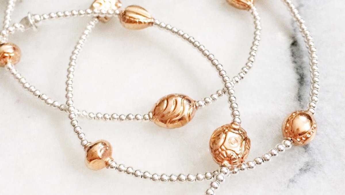 🌹 ✨ rose gold ✨🌹 shop the collection >> bit.ly/goodcharma