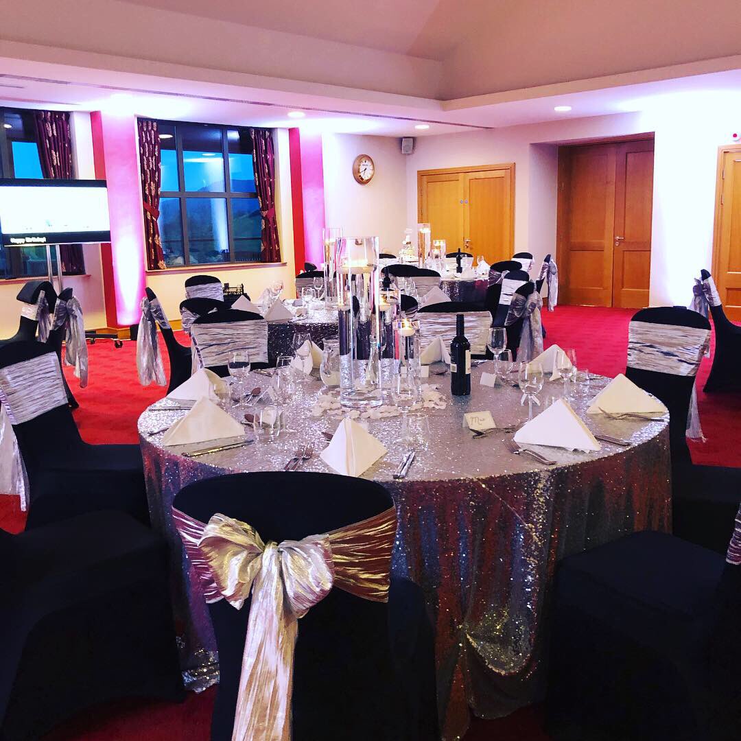 woweventhire's tweet photo. Yesterday Stunning surprise birthday party at @TheCelticManor 2010 clubhouse. Sparkly Silver and Black dinner, then classic Disco with our light up furniture. https://t.co/iT1Ye4mH4a