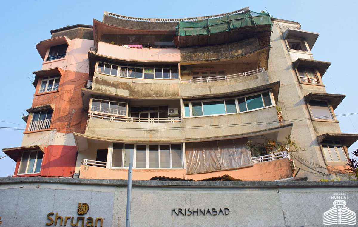 artdecomumbai's tweet photo. Krishnabad, Warden Road. Winged balconies by Gajanan B Mhatre. Pic 1 from Bombay Deco by Navin Ramani 2007. Pic 2&amp;3 by @artdecomumbai in Jan 2019. It has seen better days. Surely it’s time to look at homes inside out?
#GBMhatre #ShadowArchitect #artdeco #mumbai #India https://t.co/8d9uqt8obq