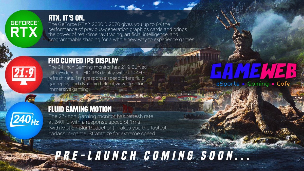 GameWebWorld's tweet photo. #GameWebWorld #Ultimate #eSports #Gaming #Cafe #Powered #GeForceRTX #Intel #MSI #OverClocked #Razer #LGUltraGear #1GBPS #GameZone #Chennai — #TheUltimateGaming https://t.co/PM869tjue7
