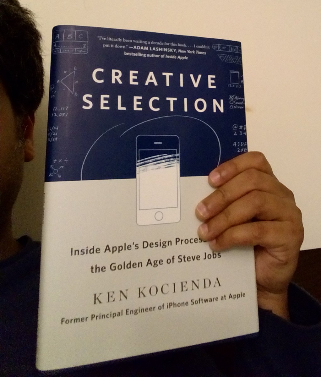 DataEnthus's tweet photo. Absolutely wonderful book by @kocienda. It's not just about Apple's iconic product, it goes beyond that. Wish I could write a book review. #CreativeSelection #Apple #iPhone https://t.co/NFr0JtApbB