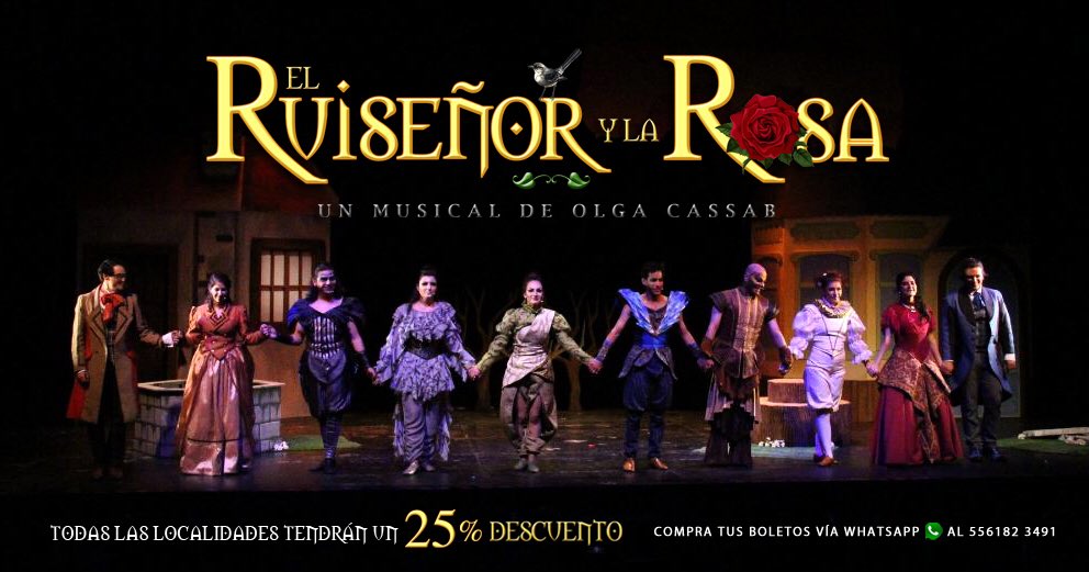 Hoy estrenamos @ruisenoryrosa ! Presenta esta imagen en taquilla y obtendrás un 25% de descuento en tu boleto! #ForoCulturalCoyoacanense a las 5pm! @YoVoyAlTeatroMx @alasbutacas @Noti_Teatro @Teatrofiliamx @LocuraTeatral @TeatrosMX @CarteleraCDMX @Movimientoteat @MasTeatroMexico