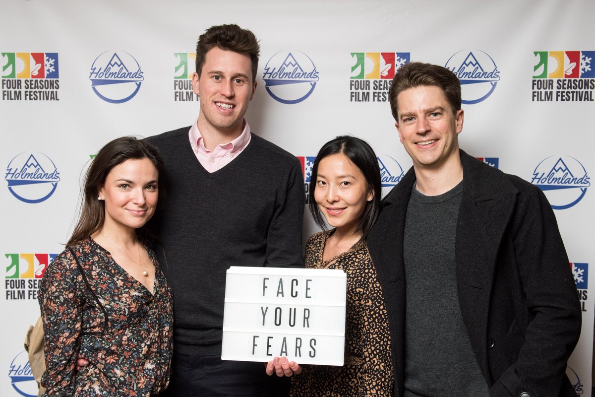 HolmlandsMedia's tweet photo. Fantastic night on day four of #FourSeasonsFilmFest 2019 at The Charlotte Street Hotel for the UK premiere of #FindingTheLine and the premiere of our own latest short film #HolmlandsStories #SheffieldtoSouthKorea starring British freestyle skier Peter Speight #Holmlands https://t.co/boO45mZgEk