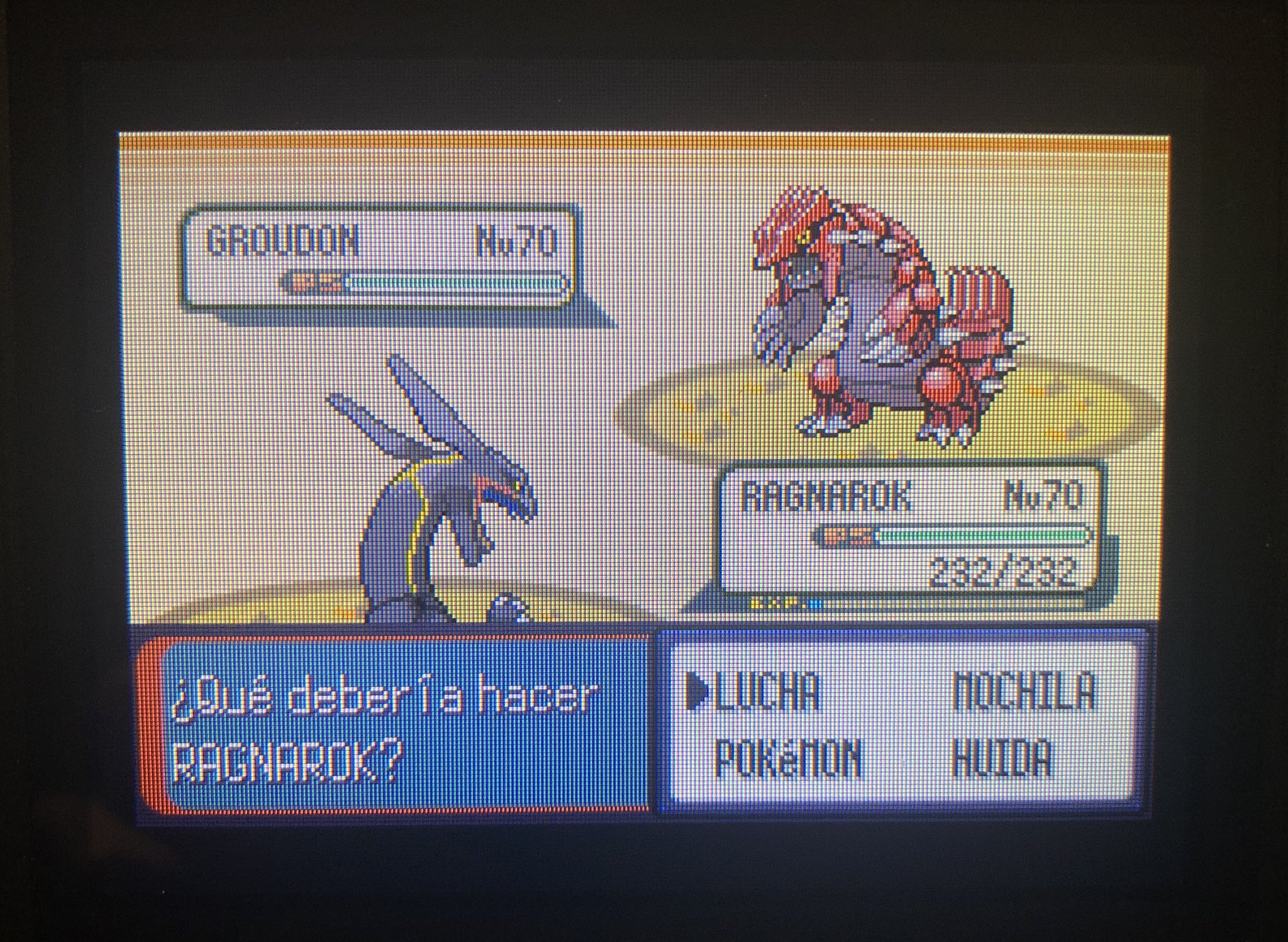 X 上的 M_hunter：「Finally!! Shiny Rayquaza appears!!!✨after One year hunt in  GBA SP Pokemon emerald version! @JonesWJ @YourFriedBread #pokemon  #PokemonChallenge #Pokemon2019 #ShinyHunt #Pokemon #Gameboy   / X