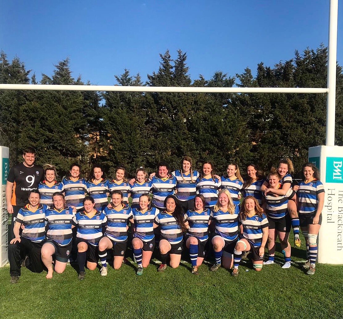 BathRugbyLadies's tweet photo. Plate Finalists! Bath win 31-5 over Blackheath so are through to the National Finals at Derby on 14th April. Opposition TBC! 🔵⚫️⚪️ https://t.co/N8Z2EeOSc3