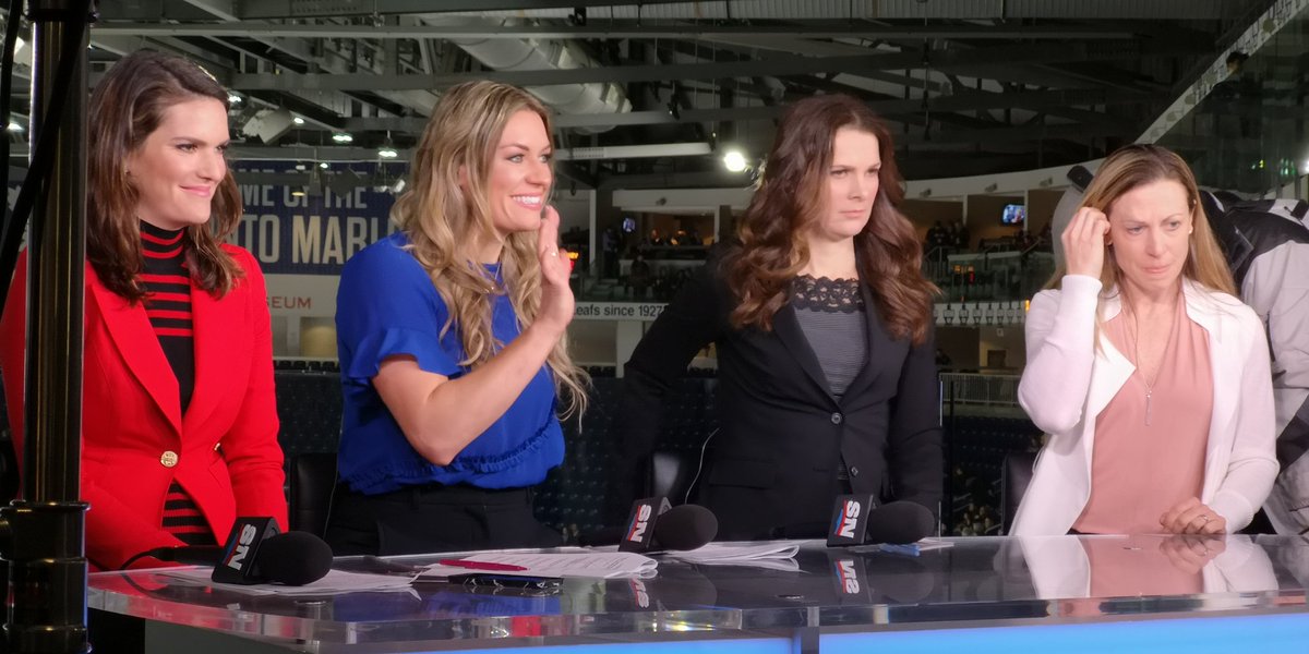 How awesome is this all-female @Sportsnet #ClarksonCup panel?

Lots of future professional female hockey players & broadcasters watching in awe! #SeeItBeIt

#ClarksonCup #ClarksonCup2019 @TeamSheIS