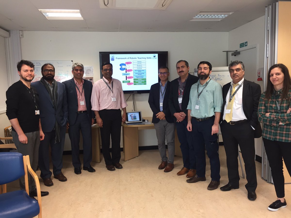 PColorectal's tweet photo. UK #Robotic #TtTcourse - DAY 1 the Framework of Technical Skills Training in #roboticsurgery - set, dialogue, closure @nader_nkfrancis @JimkhanMD @CRSelvasekar at @QAHospitalNews #VIMARS course endorsed by @ALSGBandI - developing the #RTTT for @ASiTofficial @Dukes_Club @YouESCP https://t.co/d4A4g9eJ8v