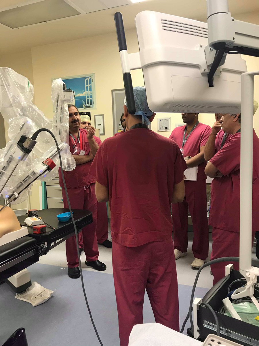 PColorectal's tweet photo. UK #Robotic #TtTcourse - DAY 1 the Framework of Technical Skills Training in #roboticsurgery - set, dialogue, closure @nader_nkfrancis @JimkhanMD @CRSelvasekar at @QAHospitalNews #VIMARS course endorsed by @ALSGBandI - developing the #RTTT for @ASiTofficial @Dukes_Club @YouESCP https://t.co/d4A4g9eJ8v