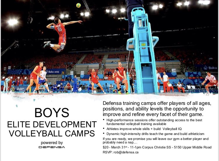 Pavy18's tweet photo. Excited to announce that I will be joining Defensa in offering training for Boys! If you have a boy interested in trying volleyball or looking for extra training in volleyball check out the info below!! Come on out and play volleyball!!!! @defensavb https://t.co/MSDaXBFBzI