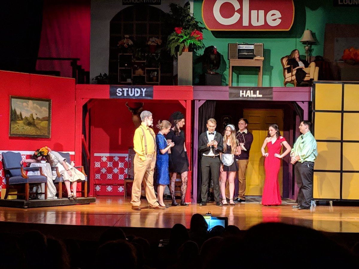 ib327music's tweet photo. Great job this weekend to the cast and crew of "Clue!" 🧡🖤

#ibhsdramaclub #ibtigerpride https://t.co/W4PdvKIKkl