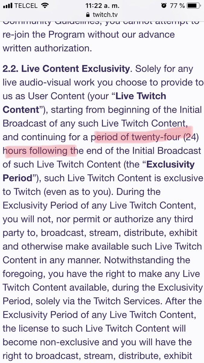 Aletz84's tweet image. Sabían que en el contrato de Twitch está PROHIBIDO transmitir AL MISMO TIEMPO en otras PLATAFORMAS??? Y si lo hacen pueden ser BANEADOS  #afiliados #StreamTips twitch.tv/p/legal/affili…