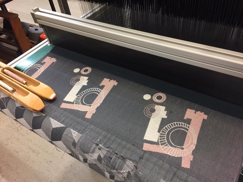 More #jacquard #weaving for our exhibition at the end of June! Also based on Linside Bleach Works from the 1857 map of Paisley - its definitely become a firm favourite for making patterns! #paisley #paisleyis #heritage #industry #textiles #woventextiles #thcars2 #hlfsupported