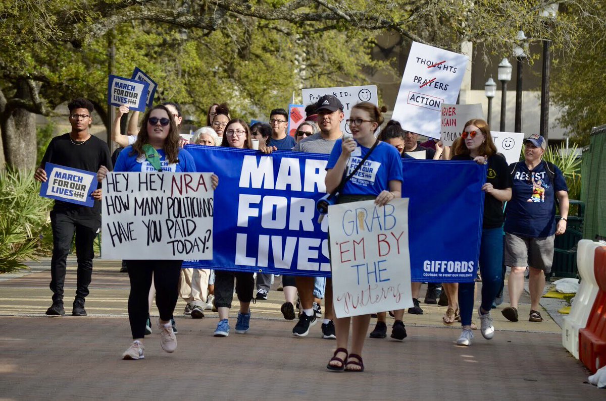 MFOL_BCS_TX's tweet photo. One year ago today, we marched. Thank you for the support Bryan/College Station 💙 #MarchForOurLives https://t.co/zKKl7XDGuI