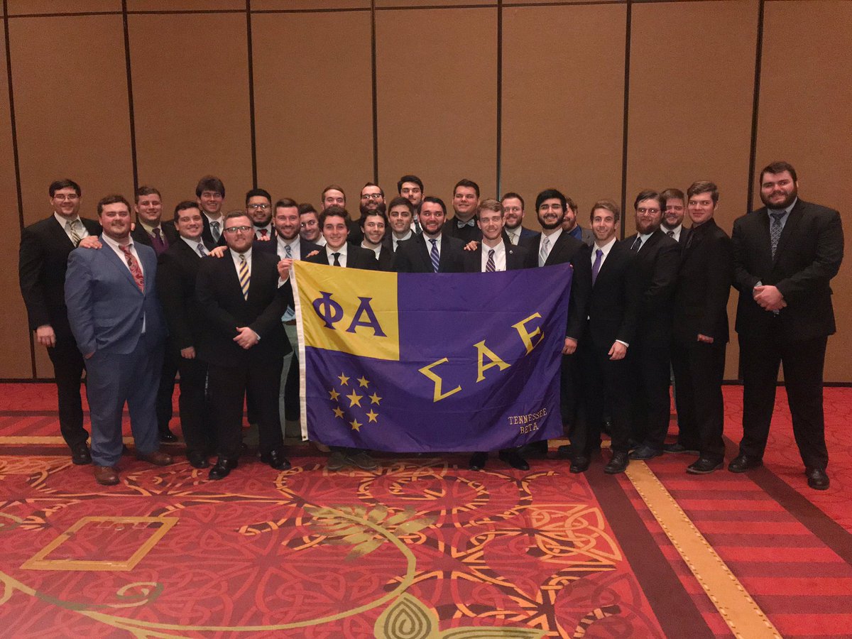 mtsu_sae's tweet photo. We would like to reintroduce ourselves. We are the Tennessee Beta CHAPTER of Sigma Alpha Epsilon. Thank you to everyone who has supported us over the last two years on our journey to getting our charter back where it belongs. https://t.co/BEEASbofHe