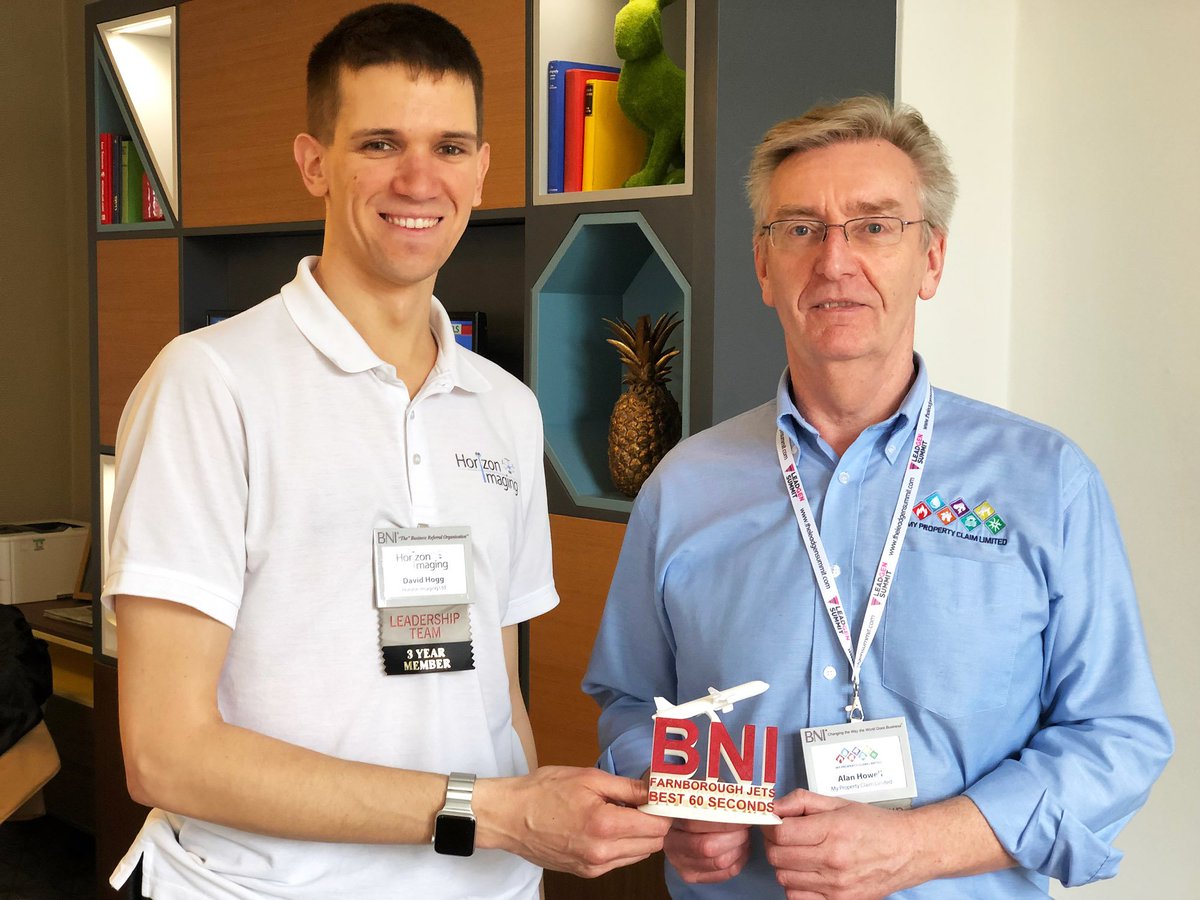 Best 60 seconds was shared by David Hogg and Alan Howell. The  competition is fierce. Let's see what magic they bring to their 2 min  presentations next week. #BNI #wemeanbusiness #businessnetworking