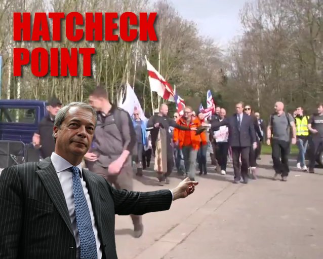 HerbyCumberland's tweet photo. @Nigel_Farage #MarchToLeave #ManServant #Valet #HatcheckPoint #EpicProtestMarch https://t.co/osjTdVOYV6