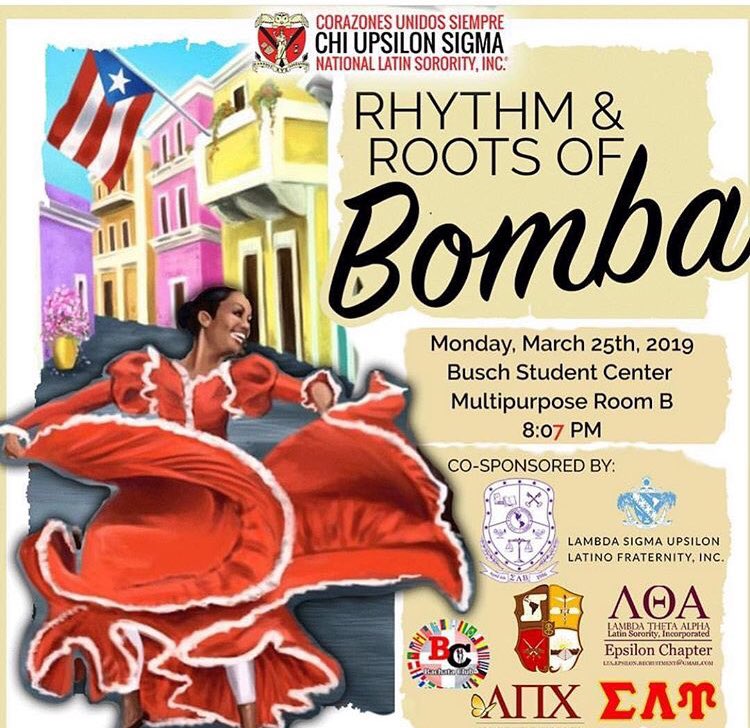 TOMORROW we invite you, alongside <a href="/terrortabetas/">TA Betas</a> taino_lsu lpc_rutgers lta_epsilon slu_lambda <a href="/lul_iota/">Invincible IOTA</a> and <a href="/CUS_Alpha/">Alpha Chapter • XYΣ</a> to Rhythm and Roots of Bomba! Come out and learn more… bring your dancing shoes💃🏻