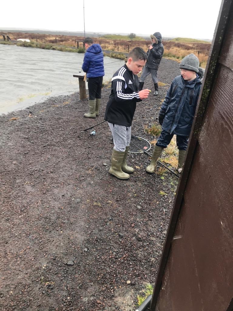 greenviewsch4's tweet photo. Class 3 and their dads/carers enjoyed a day of fishing!🎣  even the weather couldn’t stop the boys! Thanks to John our lovely janitor for learning the boys a new skill 🐟 #newskills #gonefishing https://t.co/cAss25cldG