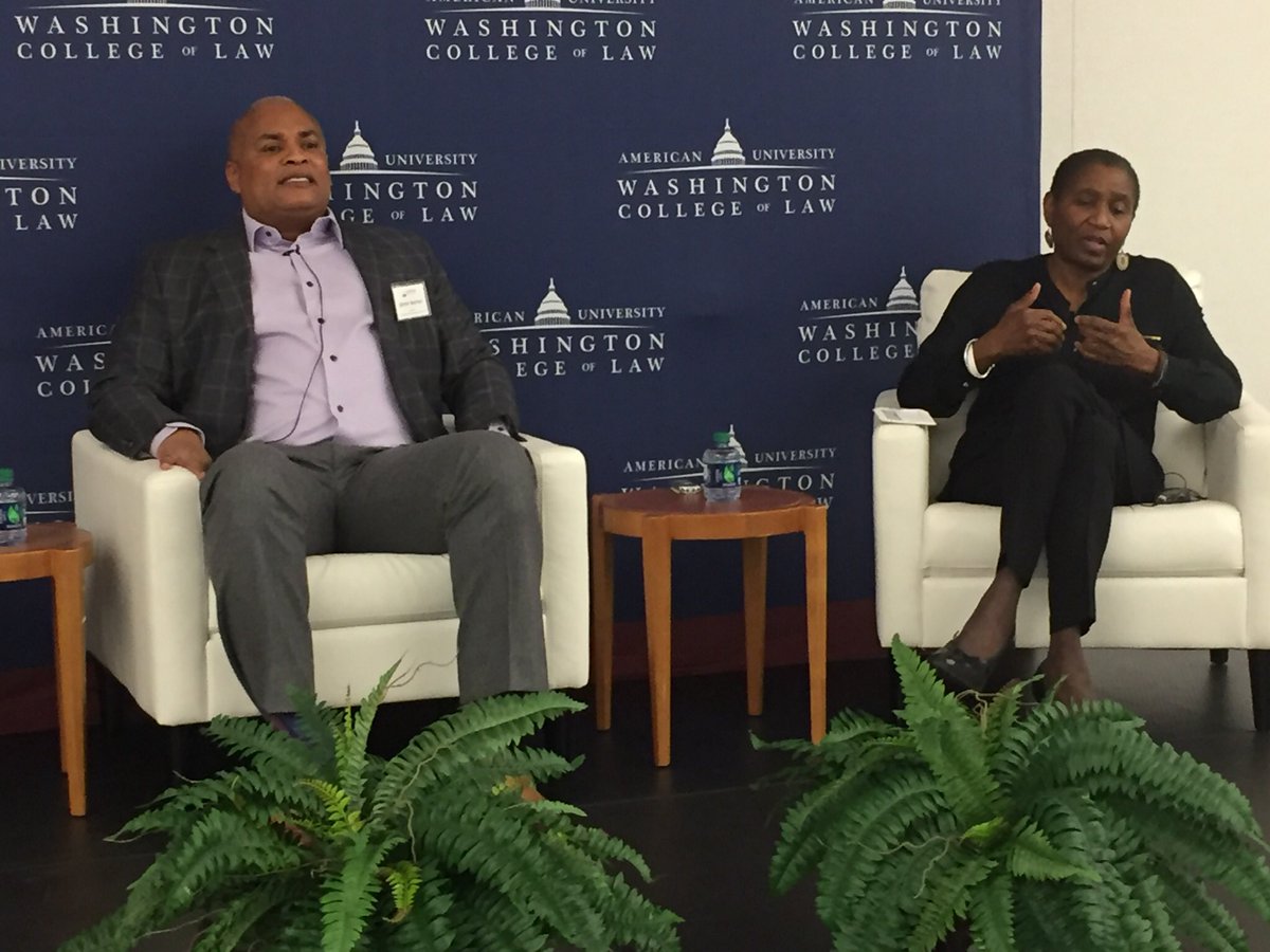 TonyVarona's tweet photo. So pleased with our #NPOC19 closing lunch keynote conversation on #sportslaw, race and #racism with Nat’l Basketball Players Association Executive Director @MRobertsNBPA &amp; sports agent Jeff Whitney, led by @njeremiduru. Then @ 2, over 100 #NPOC19 attendees will travel to @NMAAHC! https://t.co/4Mh23xZ6tM
