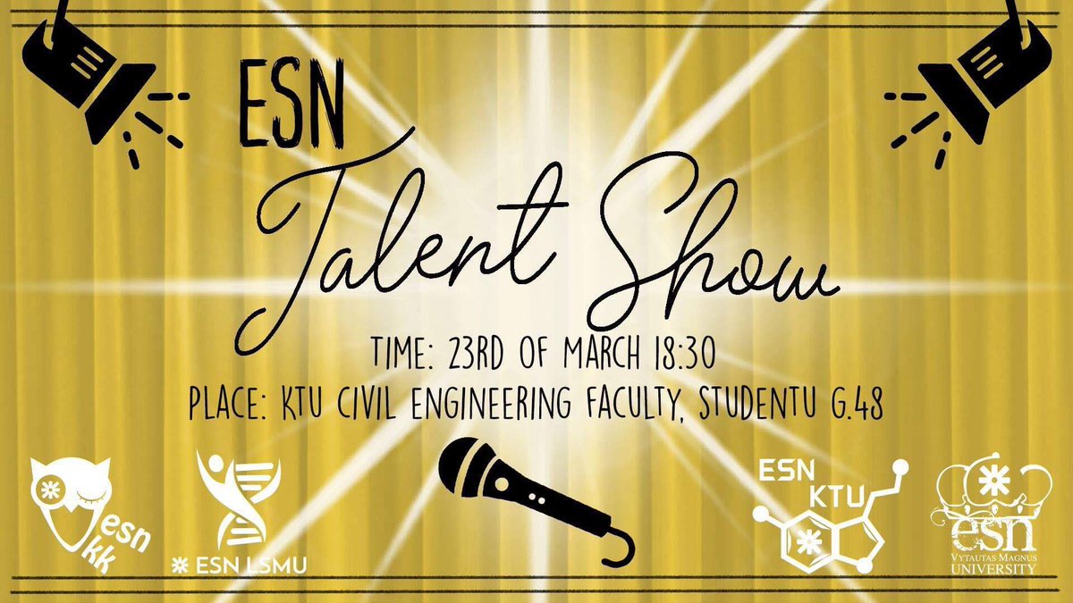 ESN_KTU's tweet photo. It was exciting to witness the various, amazing talents of the contestants in last night's Talent Show! 🎤🎸🎺💃🏻🕺🏻 The event was sponsored by Red Bull @redbullLTU. 🤩  #ESNTalentShow #THISisESN #ESNKTU https://t.co/x6JKrRjQ98