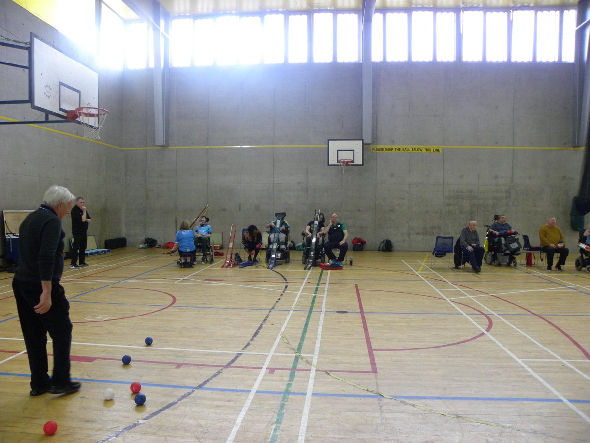 PkBoccia's tweet photo. Good to get back to training yesterday after the break. More new players and some tough competition. Big thanks to @littlemssportie for all the help!  @dccsportsrec @DCCSportnFit #ballyfermot #boccia 🔴🔵⚪️🥇🥈🥉🏆♿️ https://t.co/hBACkR73aG