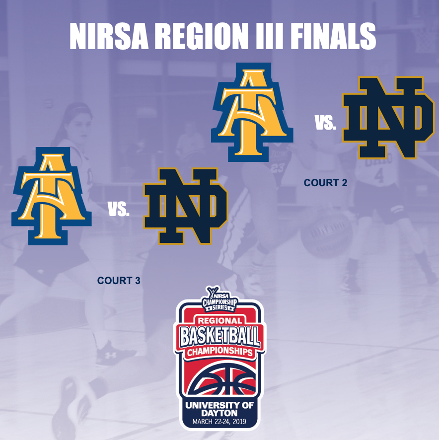 In our mens and womens bracket we have A&amp;T vs. ND, will either team be able to make a clean sweep??? Follow UD_NIRSABB on Instagram for live coverage of both games! #NIRSABB