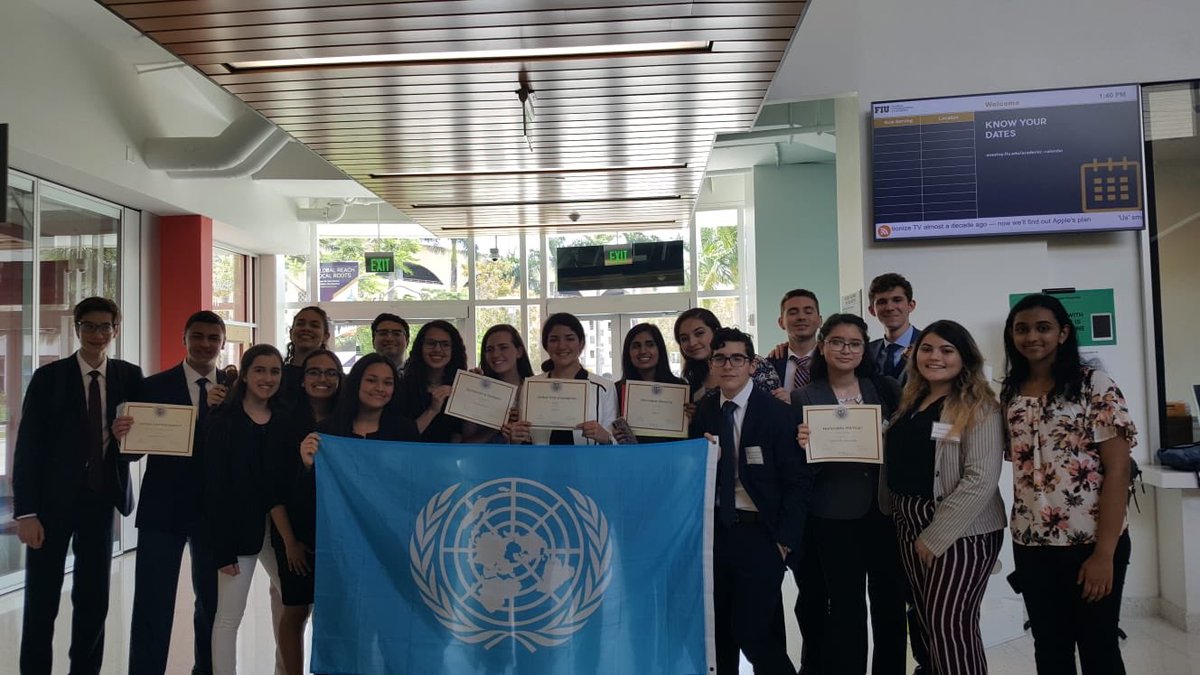doralmodelun's tweet photo. Our team won several awards at the FIU Model UN Competition! 🌎🏆 https://t.co/5c2ZSzXg5B