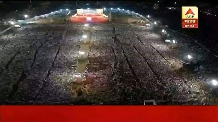 HUGE HUGE Crowd for MahaYuti rally I'm Kolhapur.

MahaThugBandhan will struggle to reach a number of 4 in Maharashtra.

#PhirEkBaarModiSarkar